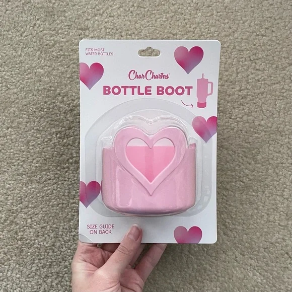 CharCharms Valentine’s Day Pink Heart Bottle Boot - Picture 5 of 15